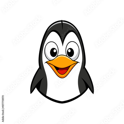 Funny Penguin vector art illustration