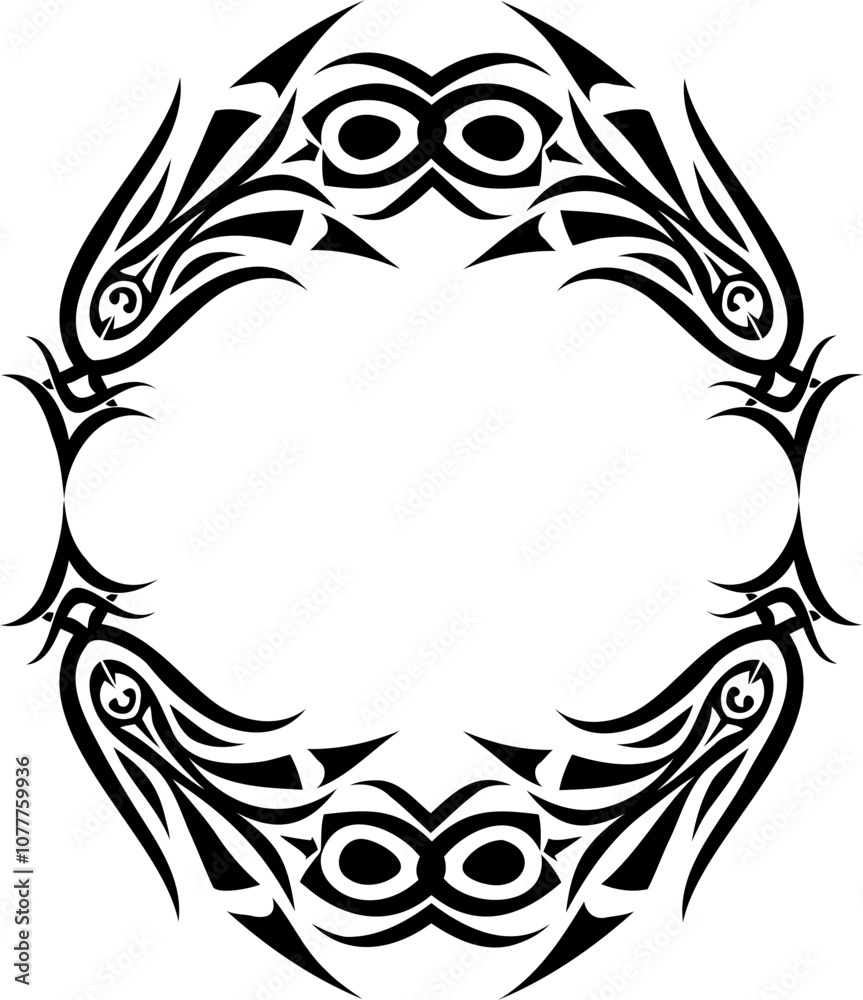 Obraz premium Neo tribal art frame