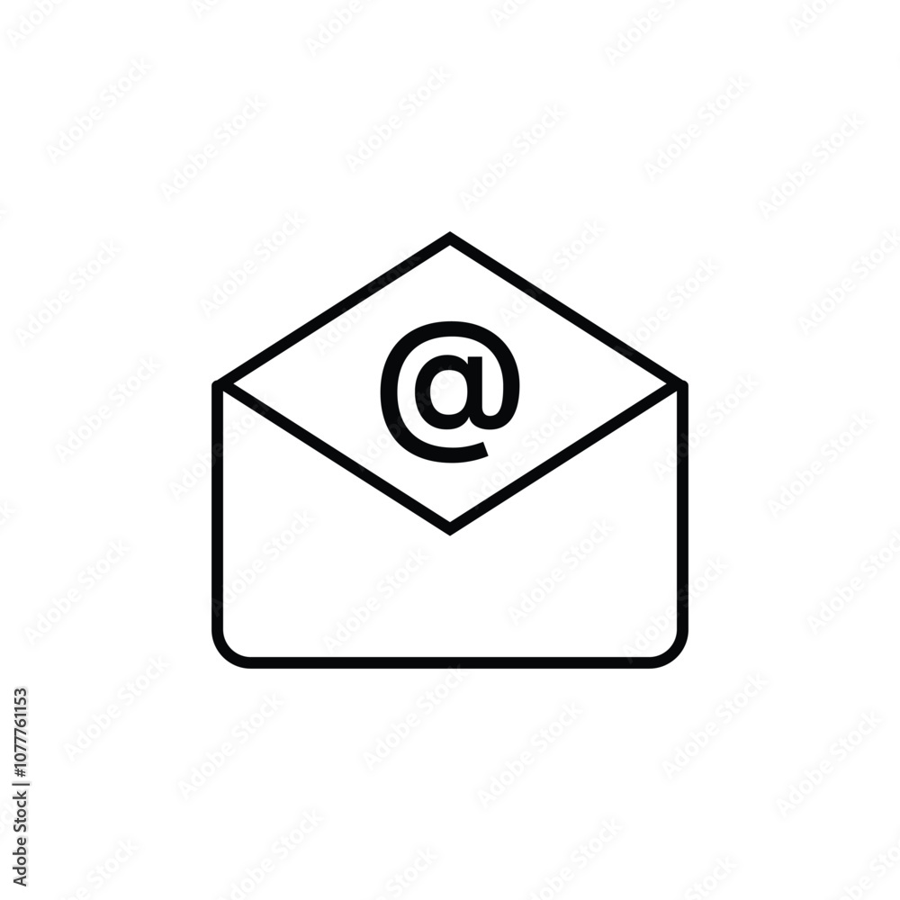 Mail icon design template isolated illustration Mail icon design template isolated illustration