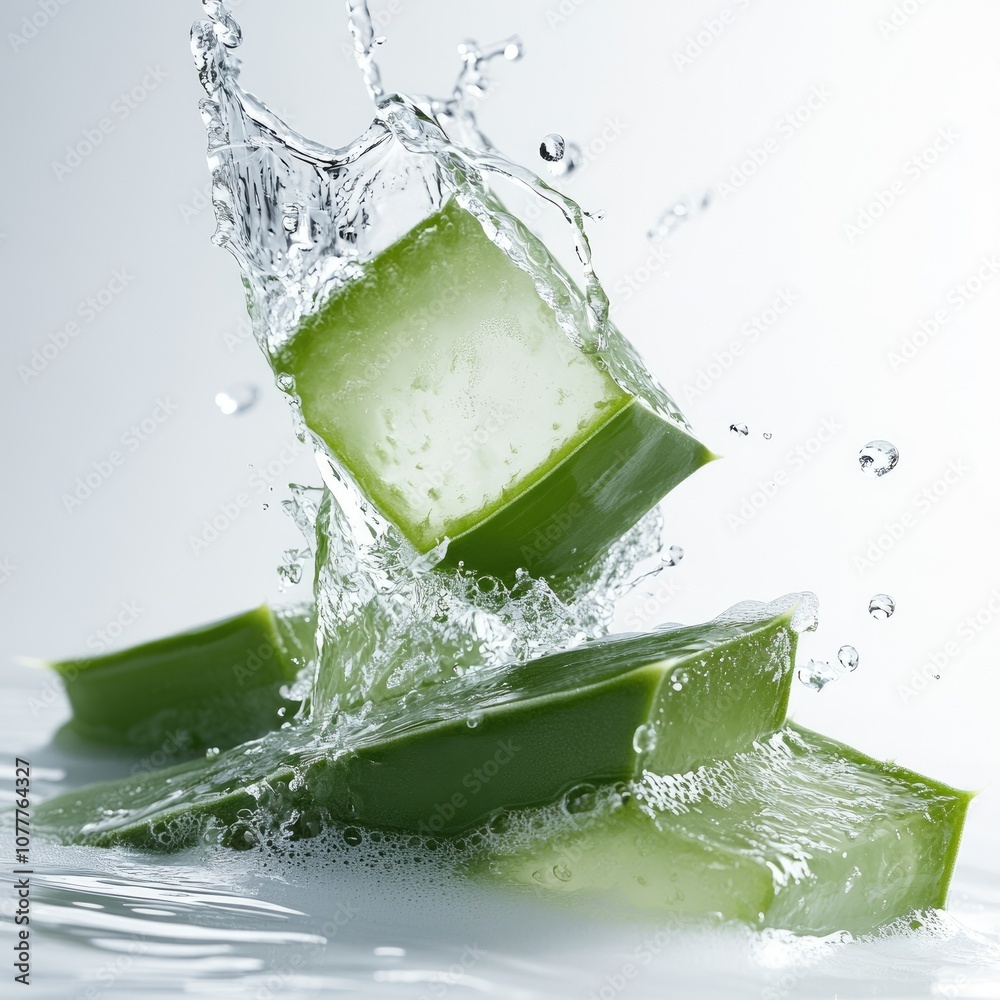 Healing plant: aloe vera leaf with vibrant gel inside, natural remedies, hydration, soothing care, highlighting plant rejuvenating qualities and its role in skin health, wellness routines. Healing plant: aloe vera leaf with vibrant gel inside, natural remedies, hydration, soothing care, highlighting plant rejuvenating qualities and its role in skin health, wellness routines.