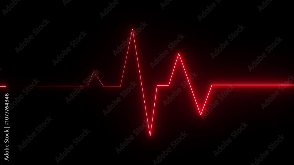 Cardiogram heartbeat pulse rate neon glowing video animation. Emergency ekg monitoring. loop motion animate 4k video footage. Abstract heartbeat. Cardiogram heartbeat pulse rate neon glowing video animation. Emergency ekg monitoring. loop motion animate 4k video footage. Abstract heartbeat.