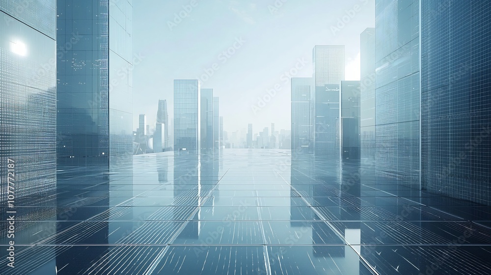 Depiction of a visionary futuristic city skyline where solar energy is harnessed through cutting edge technologies such as solar windows and transparent solar panels Depiction of a visionary futuristic city skyline where solar energy is harnessed through cutting edge technologies such as solar windows and transparent solar panels
