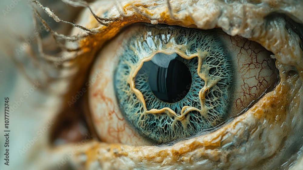 A Close-Up Look at the Intricate Detail of an Animal Eye A Close-Up Look at the Intricate Detail of an Animal Eye