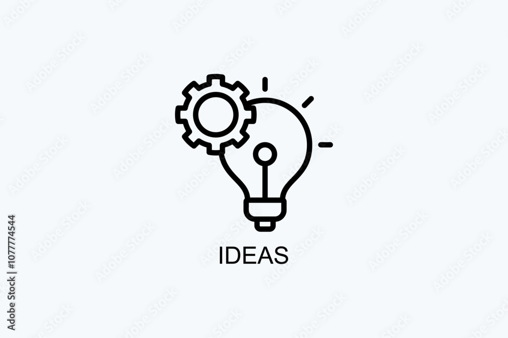 Ideas Vector Icon Or Logo Illustration Ideas Vector Icon Or Logo Illustration