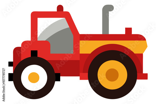 Tractor | isolated vector illustration on white background