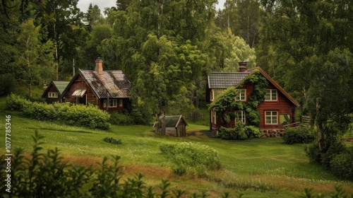 Rustic Cabin Retreat in a Lush Forest Setting