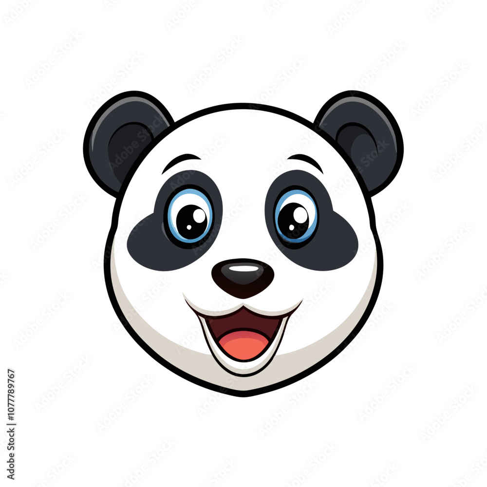 Panda head vector cartoon art illustration Panda head vector cartoon art illustration
