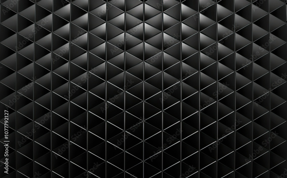 Obraz premium stunning render of a simple yet intricate black