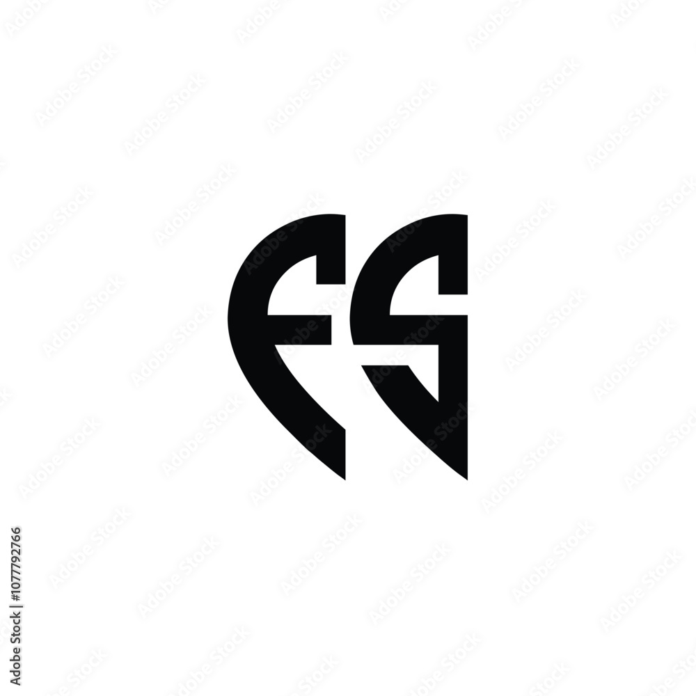 FS monogram logo design letter text name symbol monochrome logotype alphabet character simple logo FS monogram logo design letter text name symbol monochrome logotype alphabet character simple logo