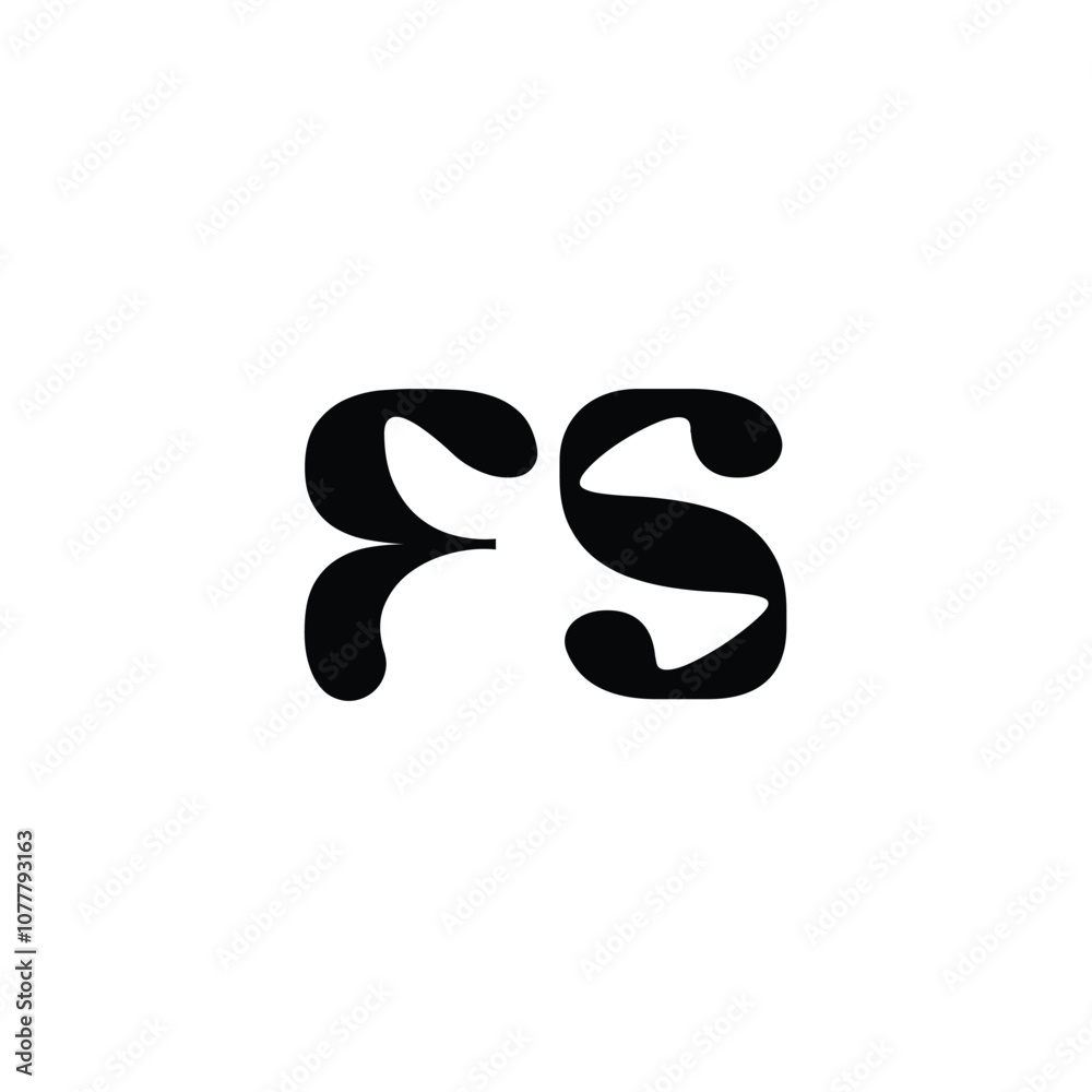 FS monogram logo design letter text name symbol monochrome logotype alphabet character simple logo FS monogram logo design letter text name symbol monochrome logotype alphabet character simple logo