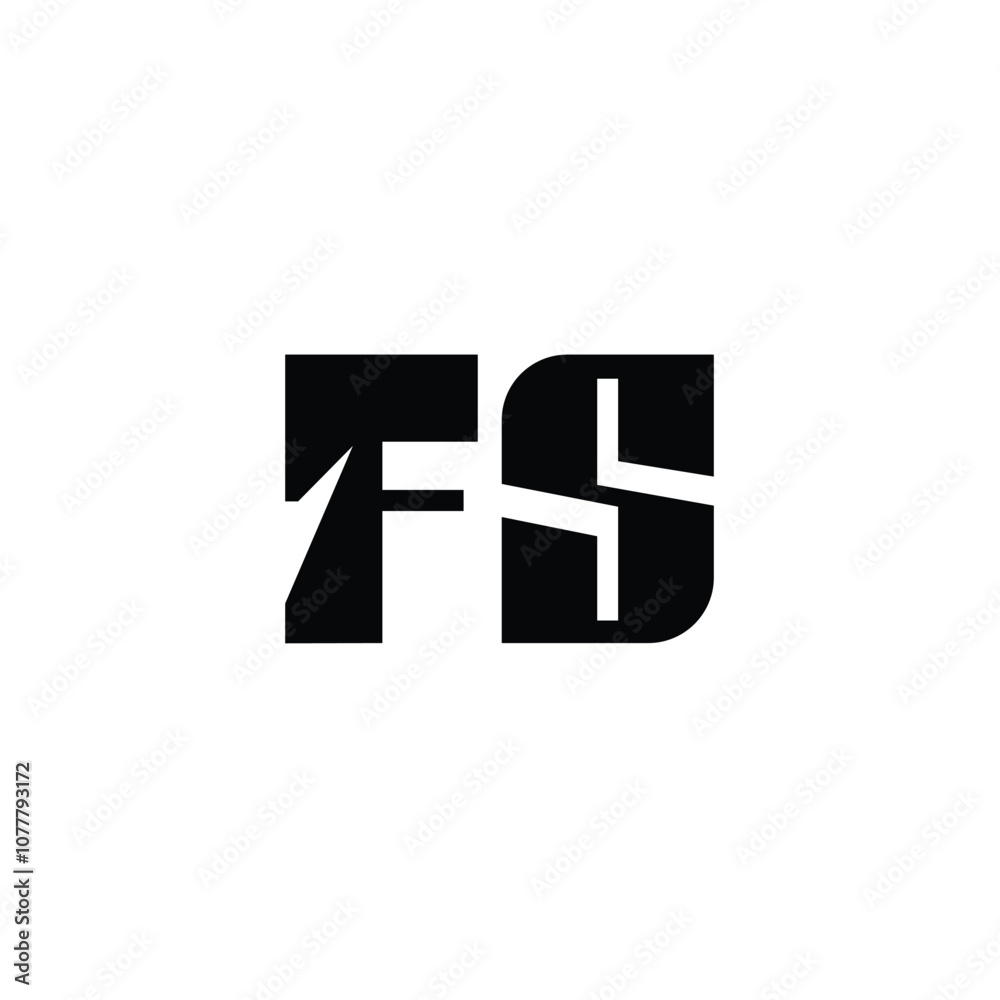 FS monogram logo design letter text name symbol monochrome logotype alphabet character simple logo FS monogram logo design letter text name symbol monochrome logotype alphabet character simple logo