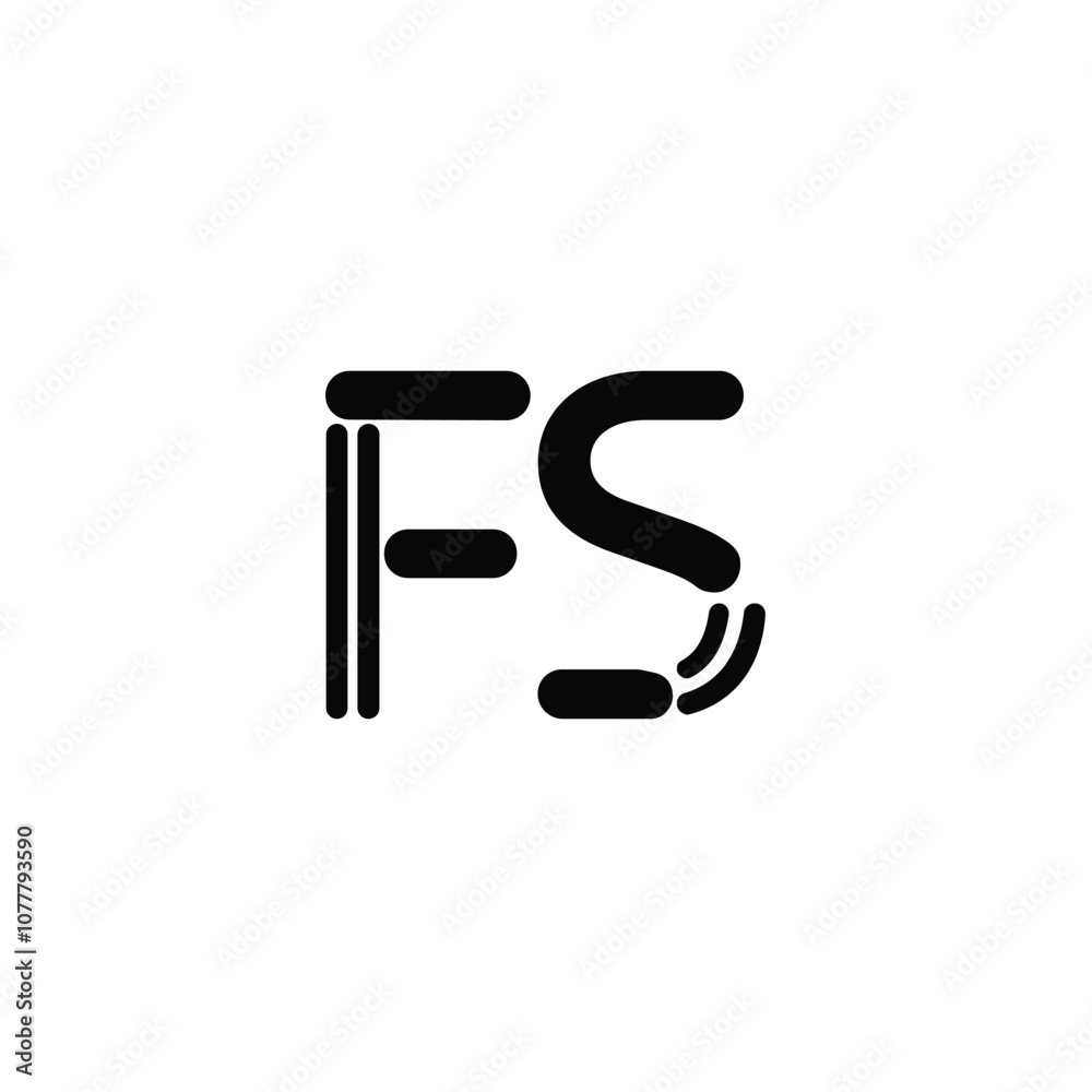 FS monogram logo design letter text name symbol monochrome logotype alphabet character simple logo FS monogram logo design letter text name symbol monochrome logotype alphabet character simple logo