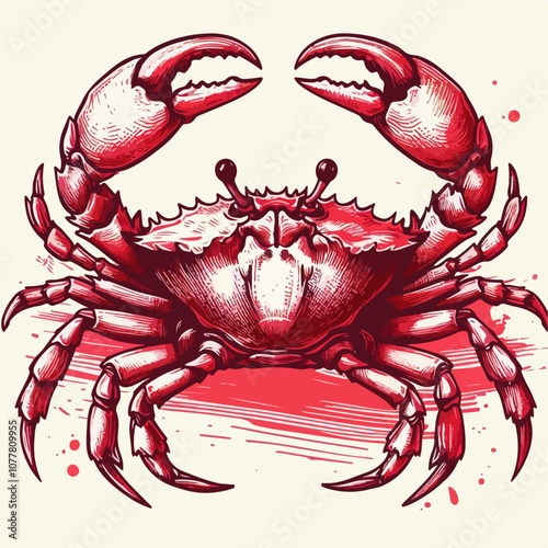 cartoon crab animal illustration