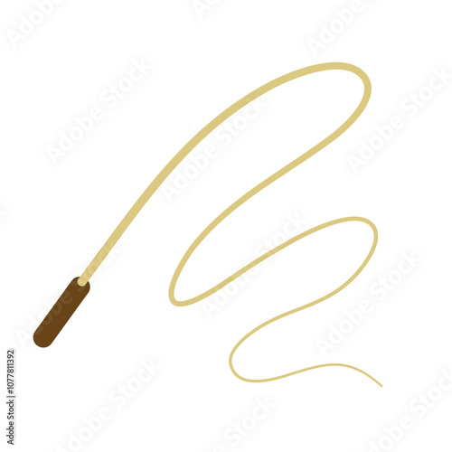 silhouette whip rope