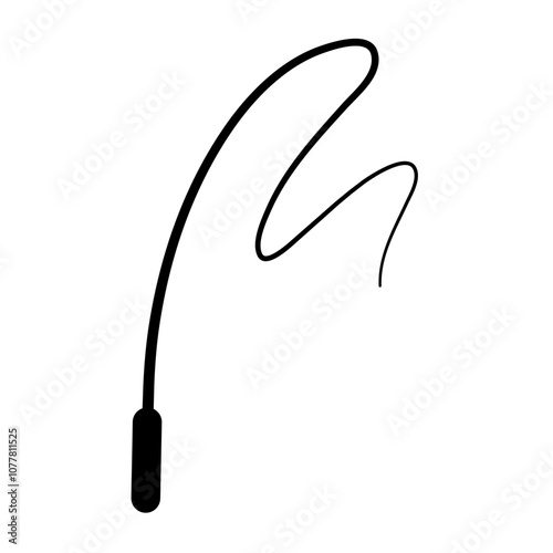 silhouette whip rope