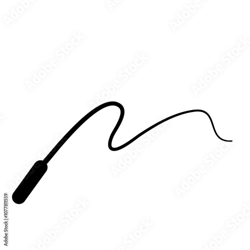 silhouette whip rope
