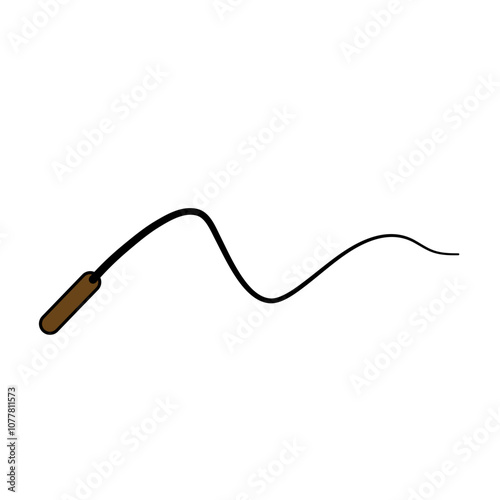 silhouette whip rope