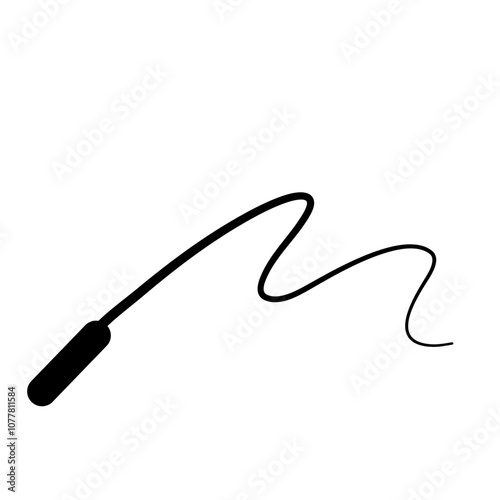 silhouette whip rope