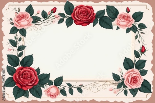 frame made of colorful flowers
