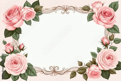 frame made of colorful flowers