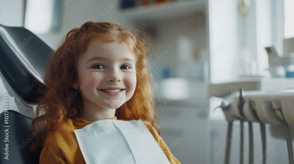 Smiling Little Girl at the Dentist Smiling Little Girl at the Dentist