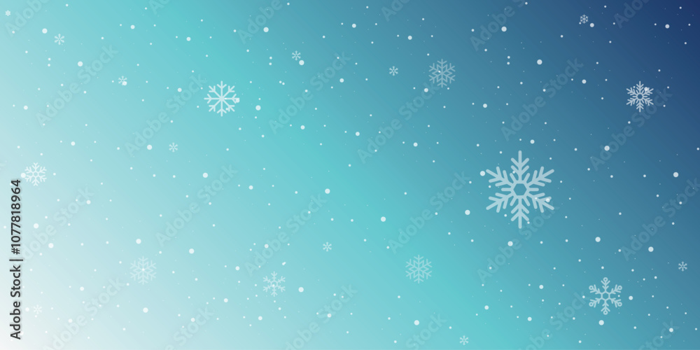 Winter background, snowflakes on a beautiful background, Christmas background for cards, snowfall. Snowy nature landscape Winter background, snowflakes on a beautiful background, Christmas background for cards, snowfall. Snowy nature landscape
