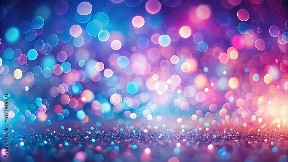 A vibrant, shimmering expanse of purple, blue, and pink bokeh with a subtle glitter texture. A vibrant, shimmering expanse of purple, blue, and pink bokeh with a subtle glitter texture.
