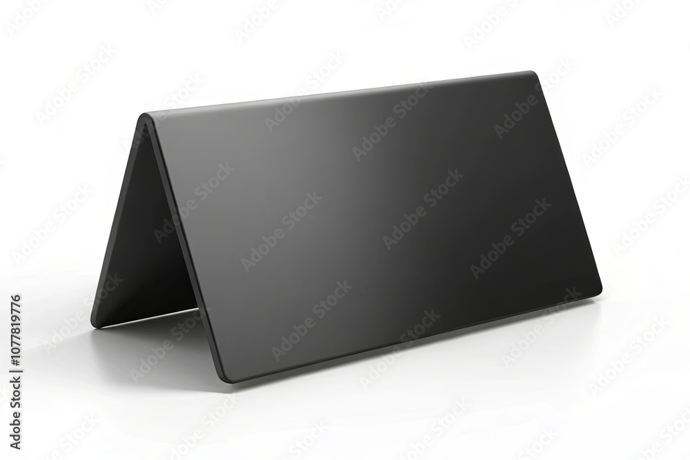 Black Plastic Table Card. Black Plastic Table Card.