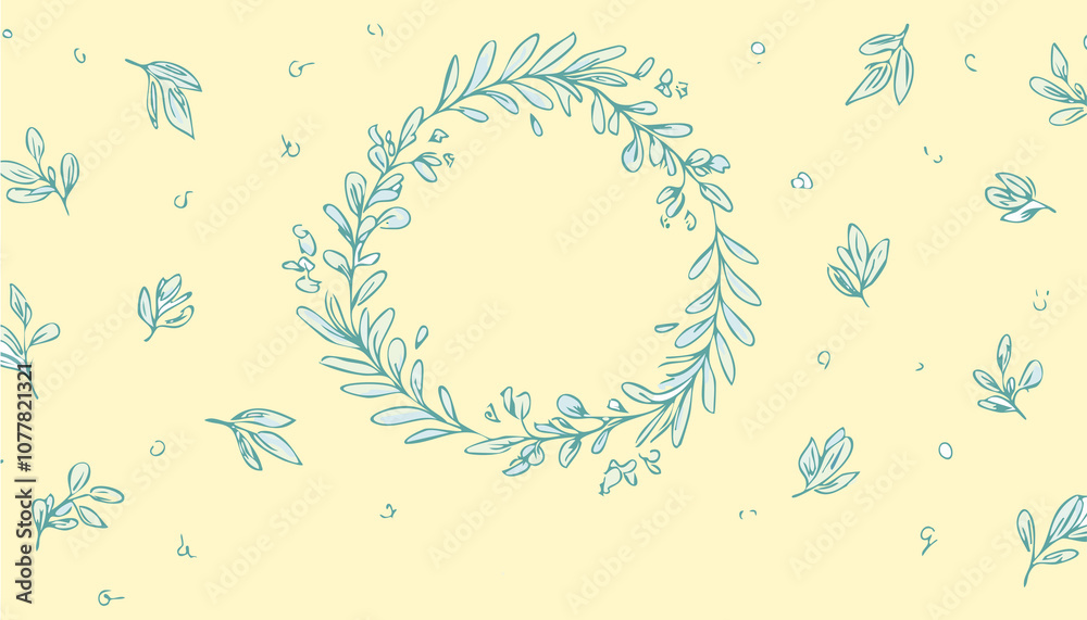 Obraz premium abstract background, background greeting card frame with flowers wedding card, birthday card, illustration 