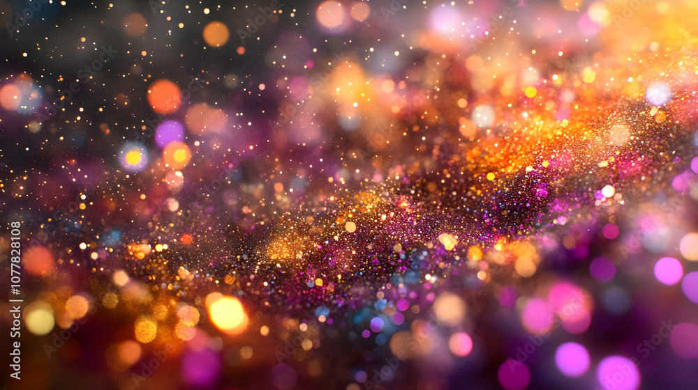 Abstract Background with Colorful Bokeh Lights Abstract Background with Colorful Bokeh Lights