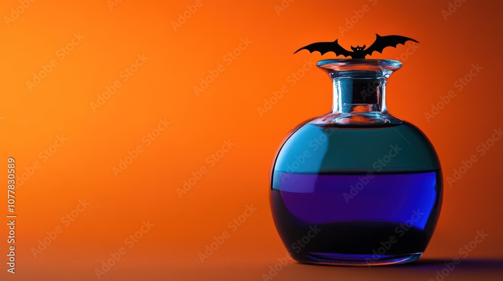 Obraz premium Random halloween stuff with random color background