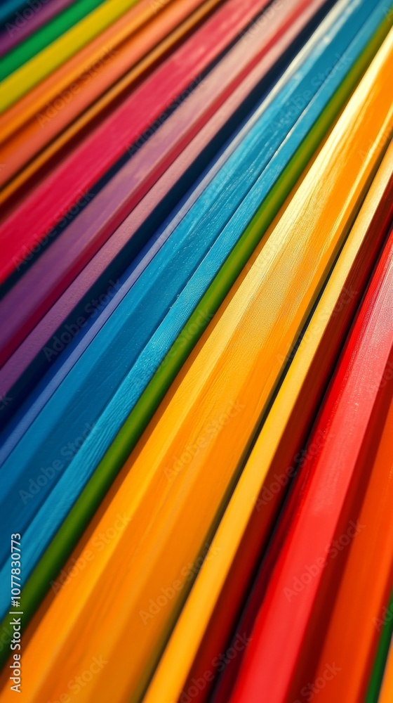 colorful wooden pencils in diagonal line macro colorful wooden pencils in diagonal line macro