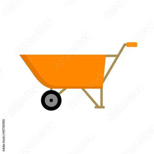 Wheelbarrow Vector Icon