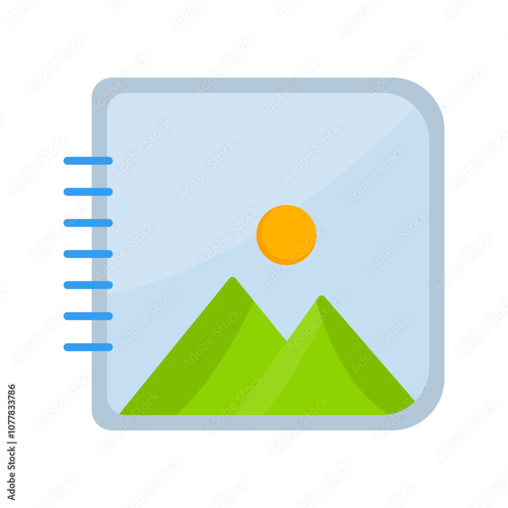 Photos Album Vector Icon Photos Album Vector Icon
