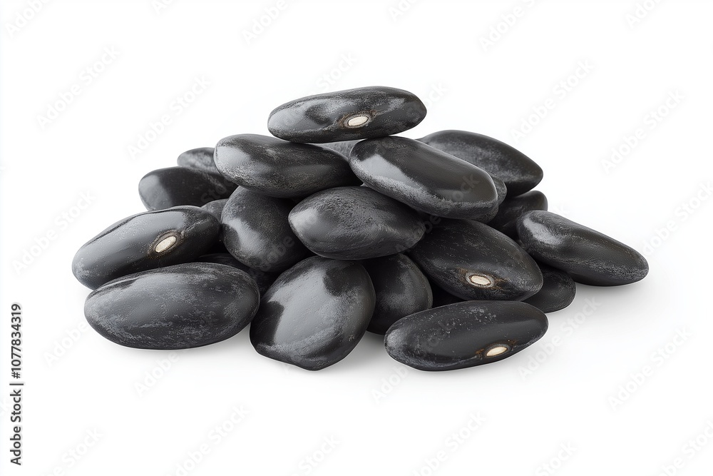 Black beans on background Black beans on background