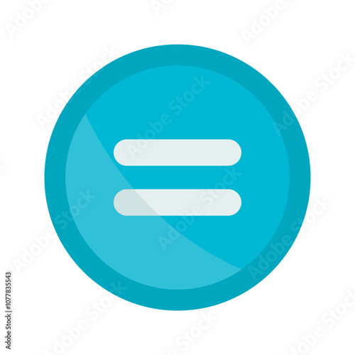 Equal to Symbol Vector Icon