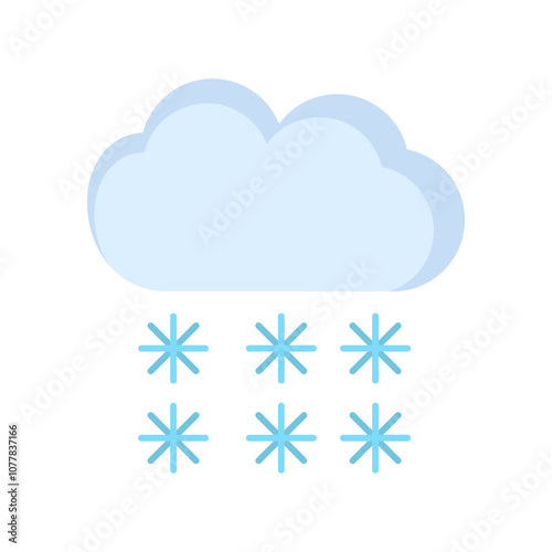 Snowing Vector Icon