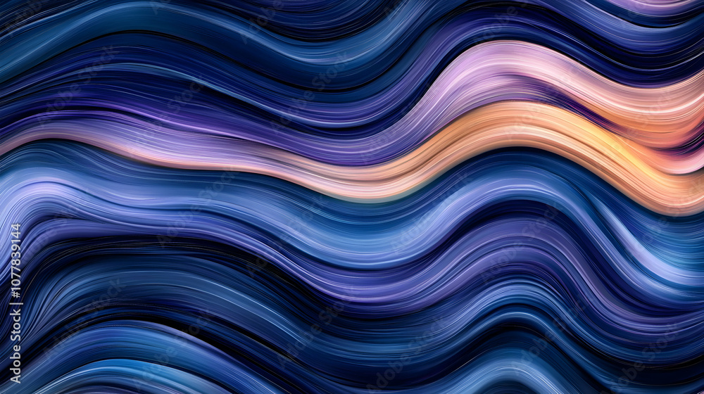 Abstract Background with Soothing Blue and Purple Wavy Lines Abstract Background with Soothing Blue and Purple Wavy Lines