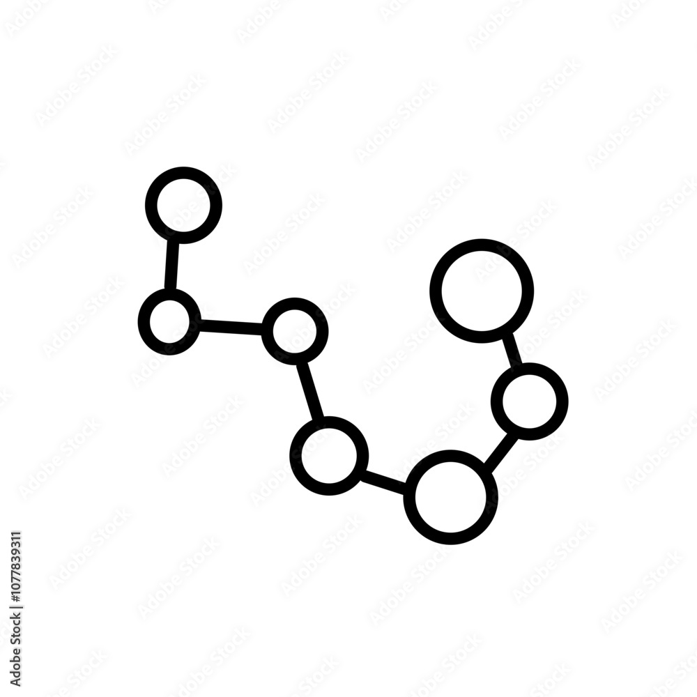 modern molecule icon modern molecule icon