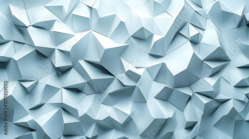 Abstract 3D Background - Geometric Pattern with Blue Tones