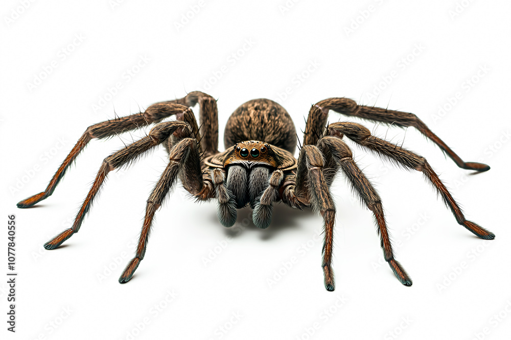 An animal spider scene on a white background An animal spider scene on a white background