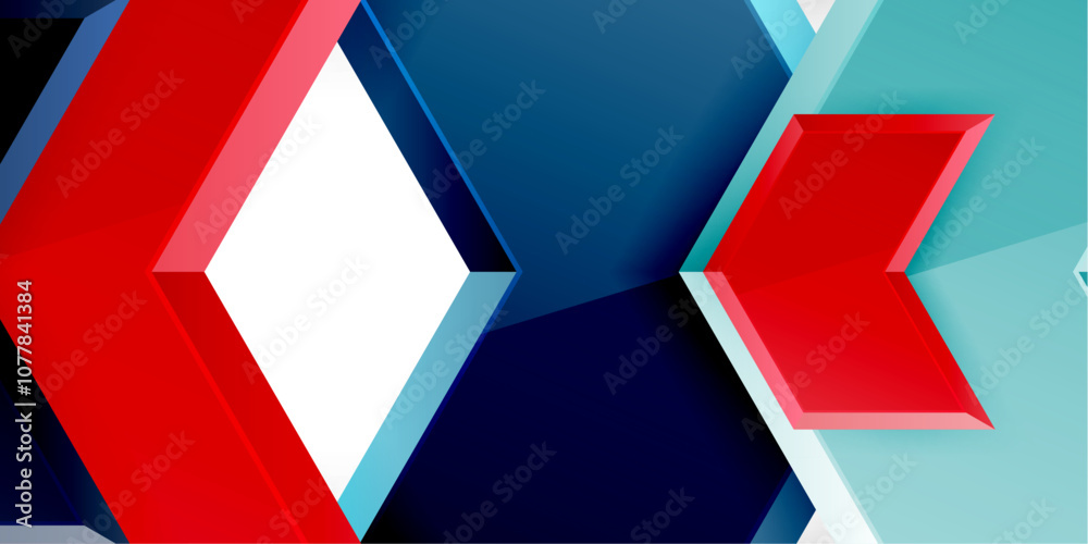 Vector 3d arrow techno design template Vector 3d arrow techno design template