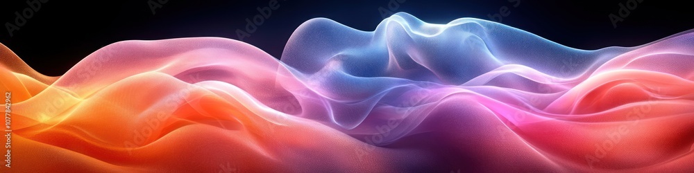 Abstract waves of color creating a dynamic visual flow. Abstract waves of color creating a dynamic visual flow.