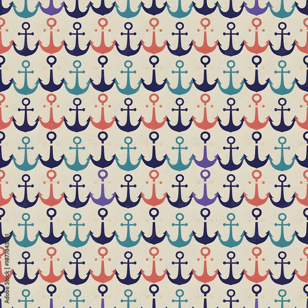 Cream Background Anchor Pattern Wallpaper Cream Background Anchor Pattern Wallpaper