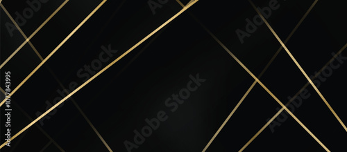 abstract luxury black background with golden elements modern creative concept. metallic texture premium design. smooth abstract background, Vector illustrationa