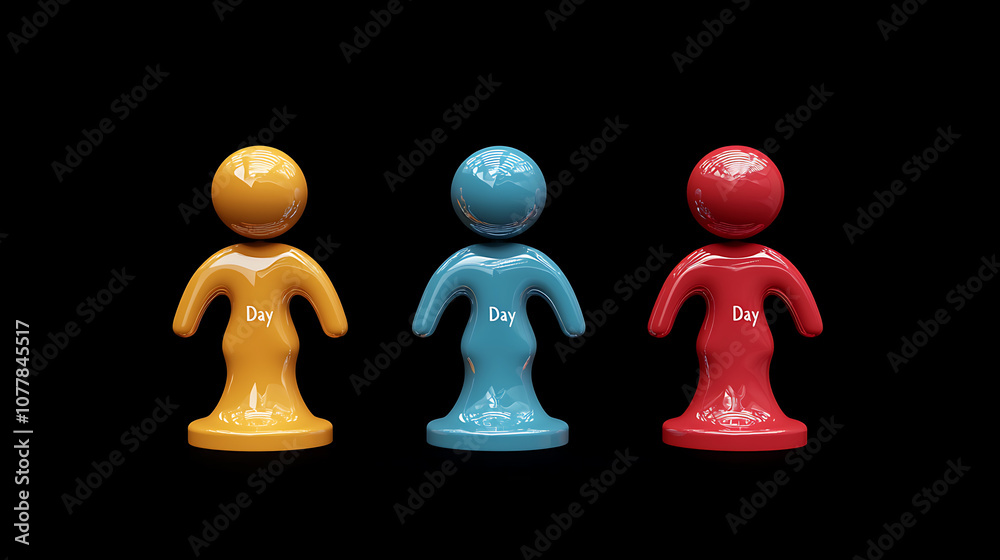 Colorful Figurines Representation Colorful Figurines Representation