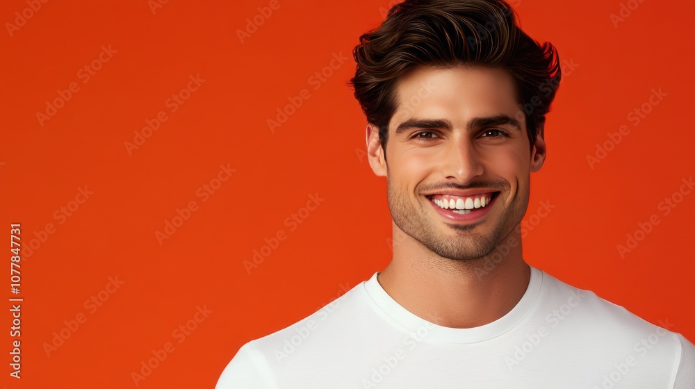 Random a man with random color background Random a man with random color background