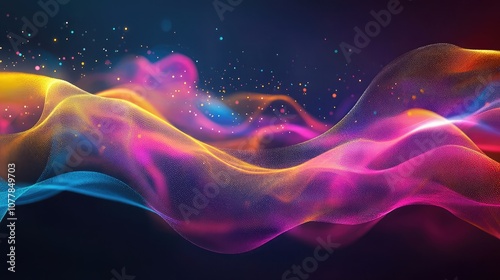 Vibrant Flowing Lines Background