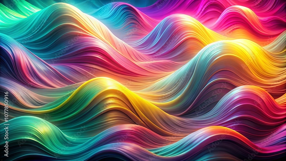Abstract Fluid Swirls in a Symphony of Vibrant Hues Abstract Fluid Swirls in a Symphony of Vibrant Hues