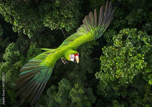 amazon rainforest shot worthy of national geographic award .generative ai photo